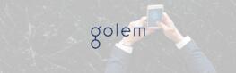 Golem coin logo achtergrond