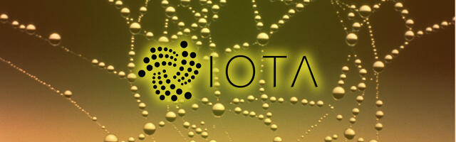 Iota coin logo achtergrond
