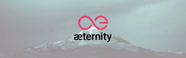 Aeternity AE coin achtergrond wallpaper