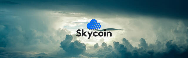 Skycoin cryptomunt achtergrond