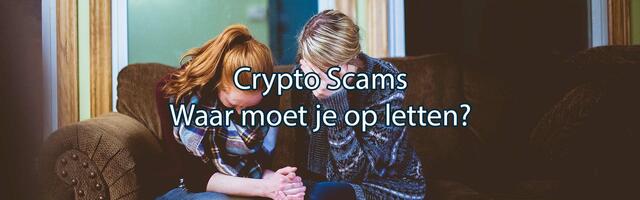 Man en vrouw in tranen op de bank na te zijn opgelicht met crypto scams