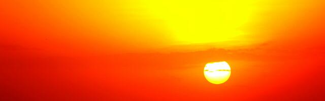 Oranje zonsondergang