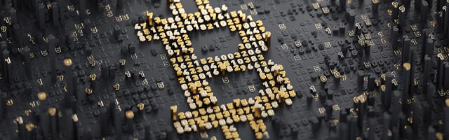 Bitcoin logo weergeven
