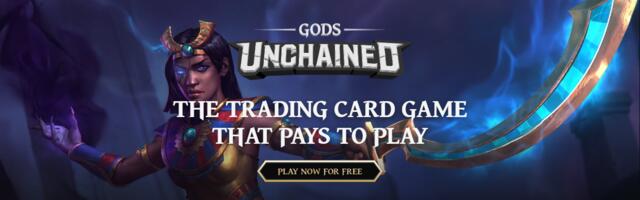 Screenshot van de Gods Unchained website
