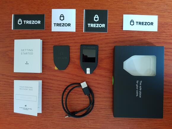 Trezor wallet inhoud
