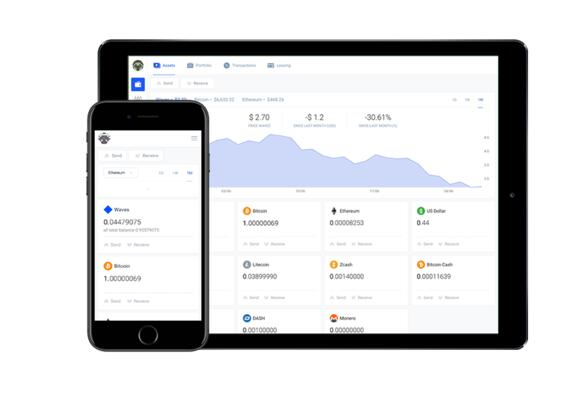Op deze afbeelding is te zien dat de user interface van de decentrale exchange van Waves zeer gebruiksvriendelijk is