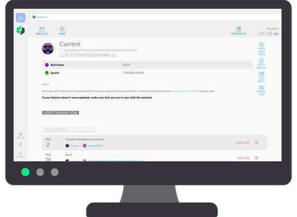 Hier is goed te zien hoe de UBQ Fusion Wallet uitziet.