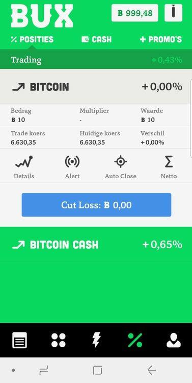 BUX crypto trading screenshot