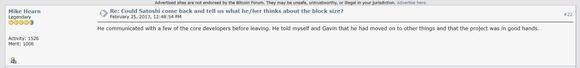 Mike Hearn Forumpost