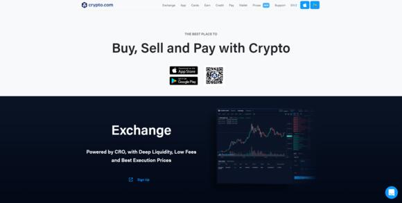 Crypto.com homepage