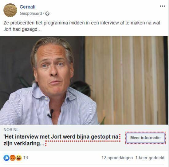Neppe Facebook advertentie van GiroFX