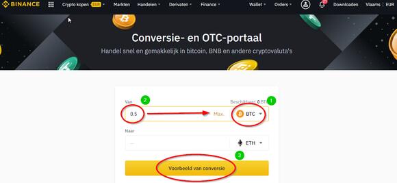 Cryptocurrency kopen op Binance