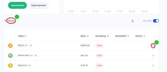 Cryptocurrency kopen op Bitvavo
