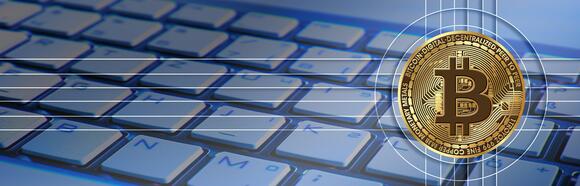 Keyboard met Bitcoin