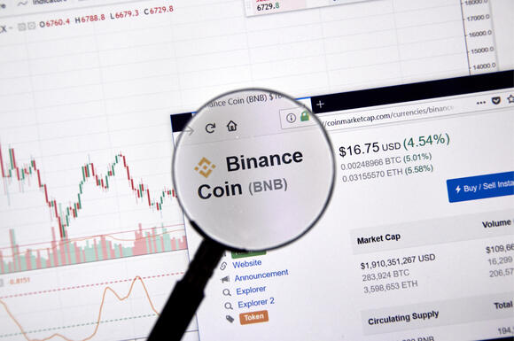 Binance coin op CoinMarketCap