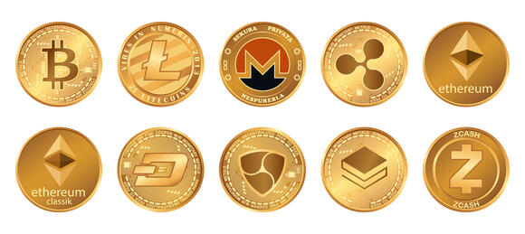 Diverse Altcoin munten