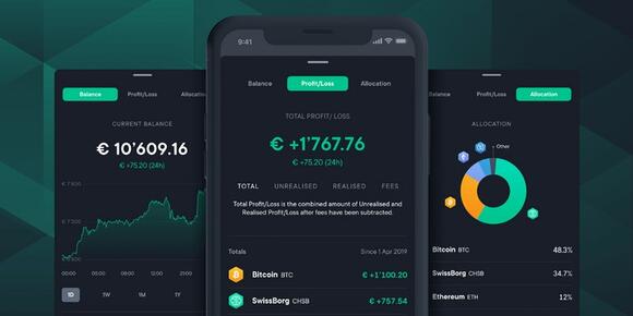 Swissborg interface