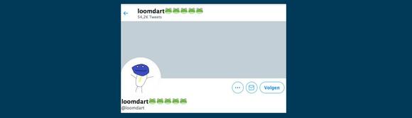 twitter account Loomdart