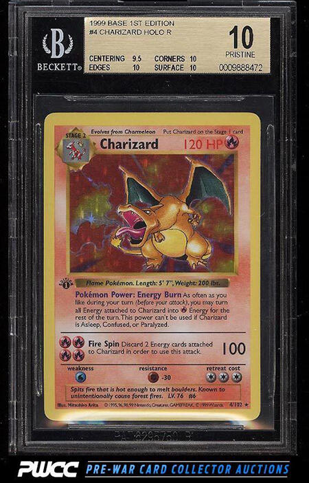 base set first edition charizard