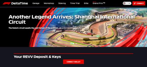 Het virutele F1 racecircuit van Shanghai
