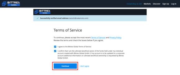 Bittrex Terms of Service