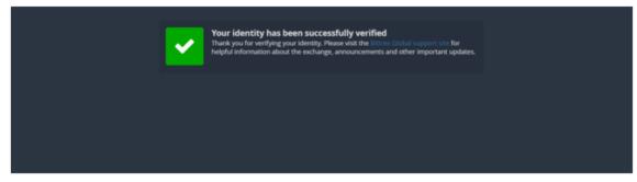 Registratie proces is beendigd