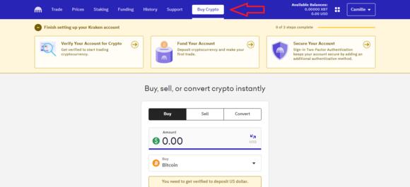 Hoe crypto te kopen op Kraken
