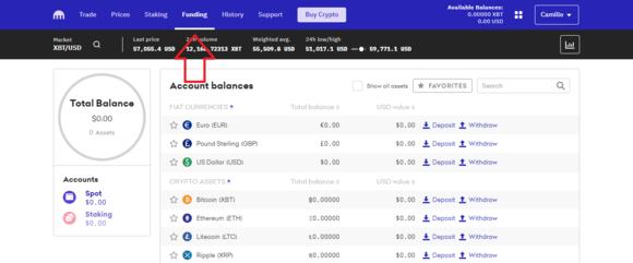 Crypto van Kraken afhalen