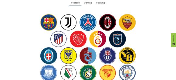 Voetbalclubs die zijn aangesloten bij Socios.com