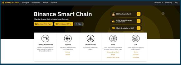 site binance smart chain