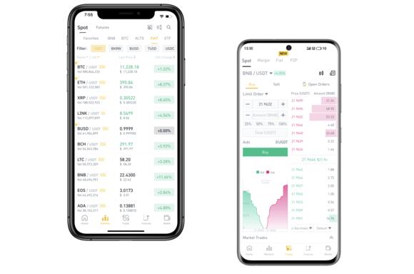 De Binance-app