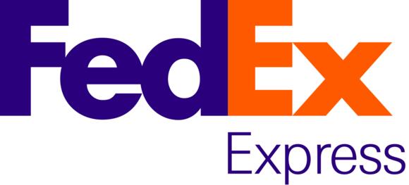 Het logo van FedEx