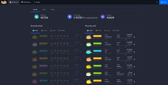 axie infinity nft marketplace