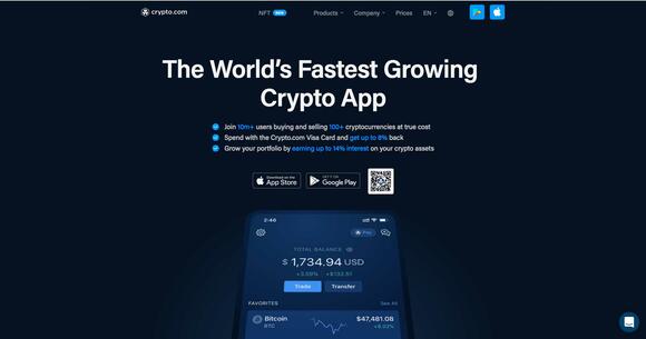 Crypto.com website