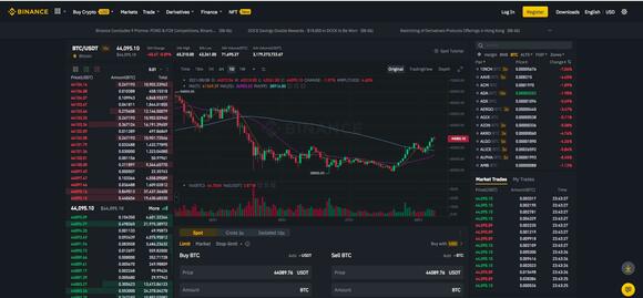 classic interface Binance