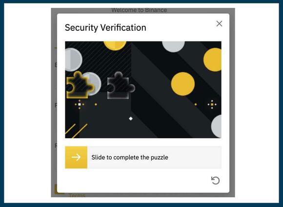 Binance bot verificatie
