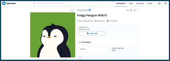 Pudgy Penguin #6873