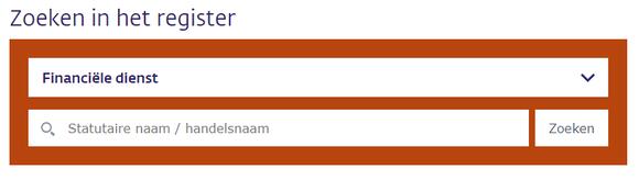 Register geregistreerde cryptodienstverleners DNB