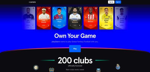 Sorare earn to play game