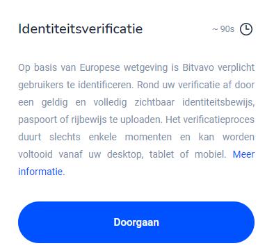 Bitvavo identiteitsverificatie