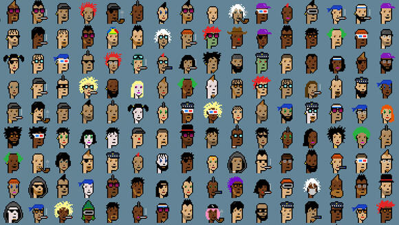 De verschillende attributen bij de CryptoPunks