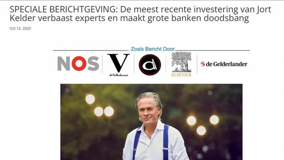 Nep Bitcoin advertentie Jort Kelder