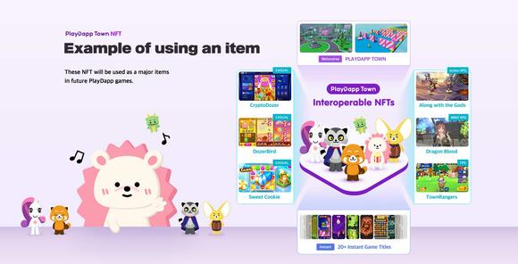 PlayDapp Town interoperabel NFTs
