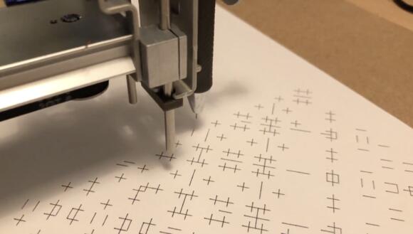 CNC plotter Autoglyphs