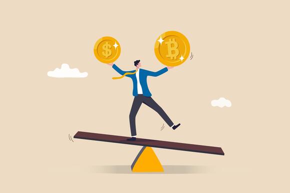 Balanceren dollar Bitcoin