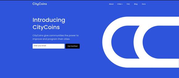CityCoins site