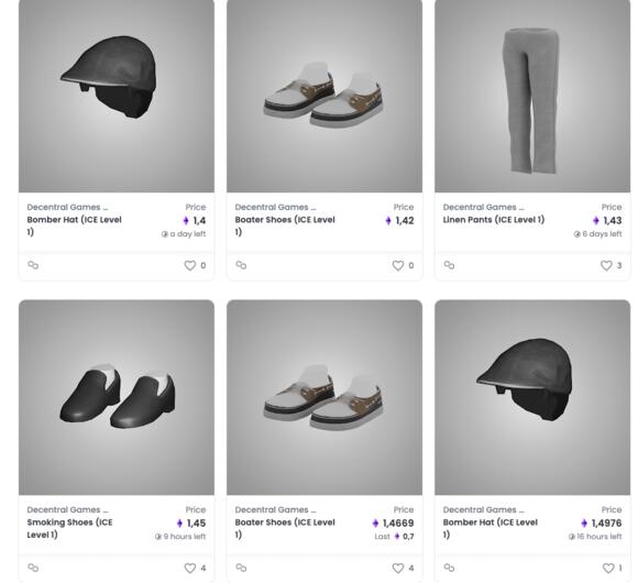 ICE poker wearable NFTs