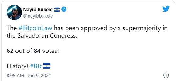 Tweet Nayib Bukele