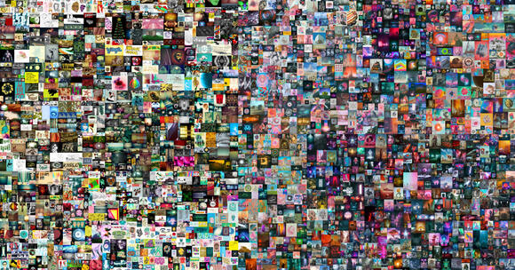 Meest bekende NFT van Beeple. Everydays: The First 5000 Days