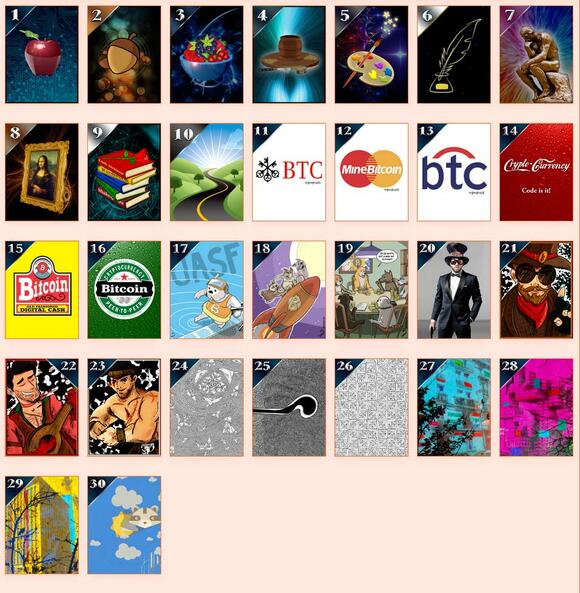 Curio Cards #1 t/m #30